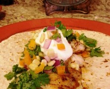 Grilled Fish Tacos and Crunchy Corn Salsa
